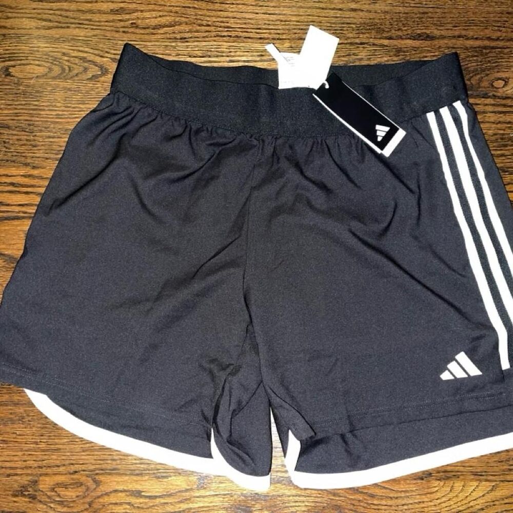Adidas Women's Black and Grey Shorts